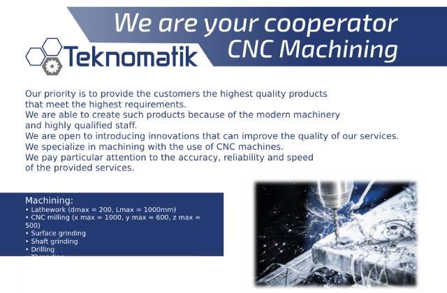 Teknomatik – CNC obrábění